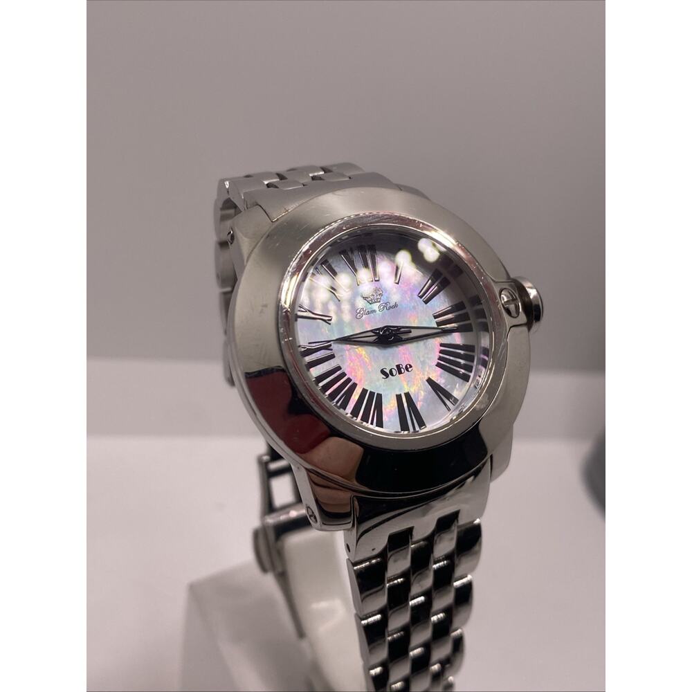 Glam Rock Miami Womens Luxury Mother Of Pearl Swiss Watch New Battery